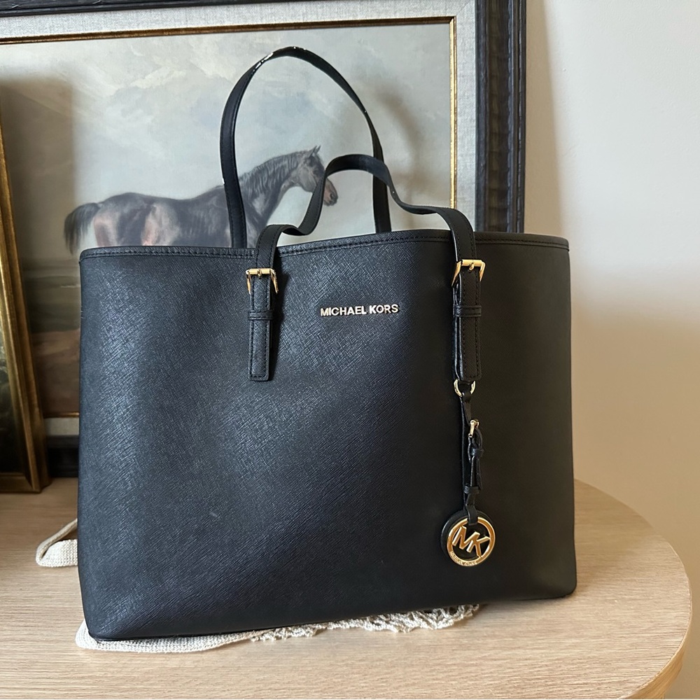 Michael Kors Black Leather Tote
